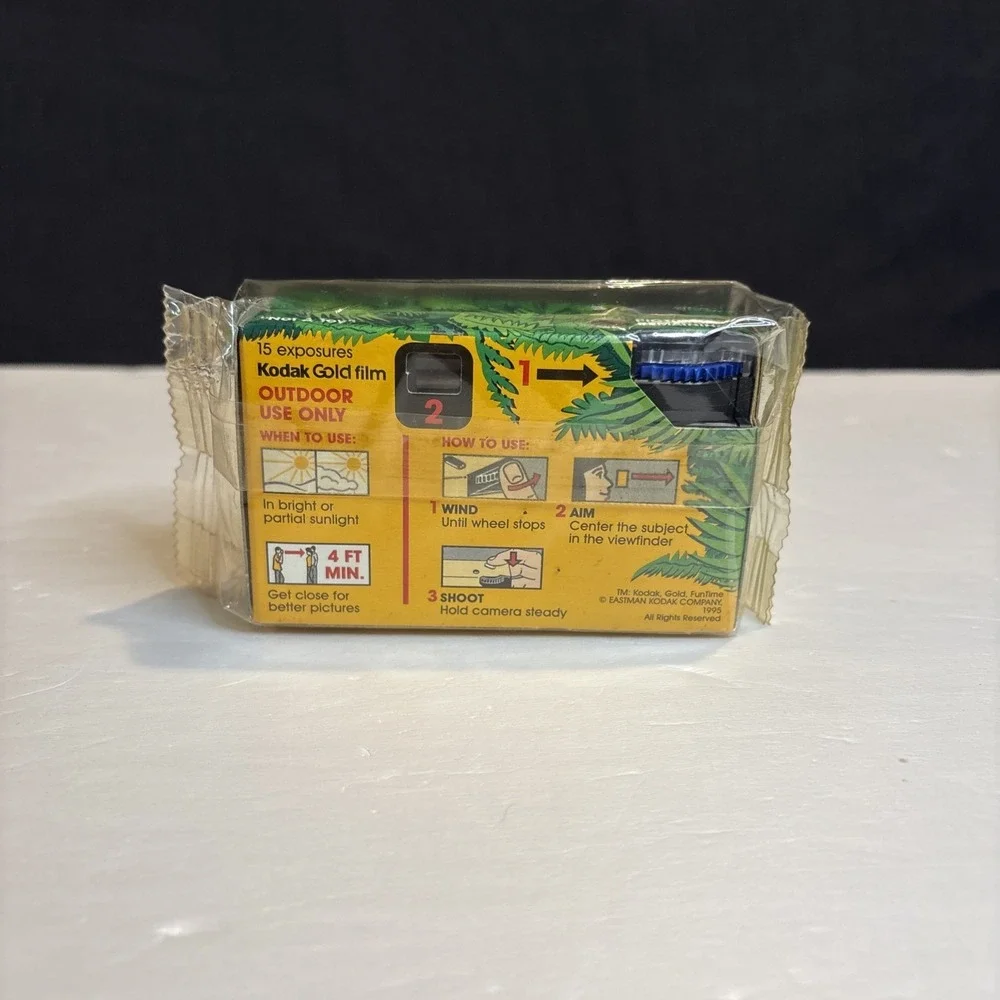 Kodak The Lost World Jurassic Park Movie Promo 35mm Disposable Camera Sealed 95